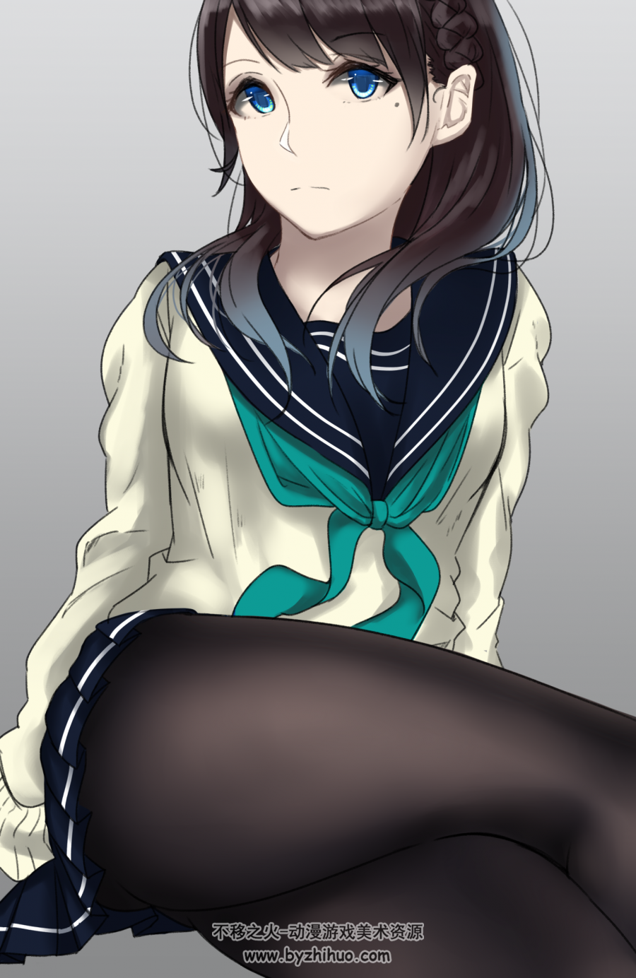 黑si 泪痣与眼镜娘！日本画师サイトー的插画作品 166P