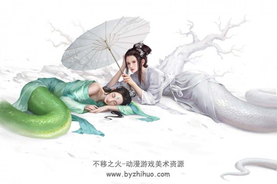 精美东方女性角色设定原画合集 超高质量分享 百度网盘下载 393P