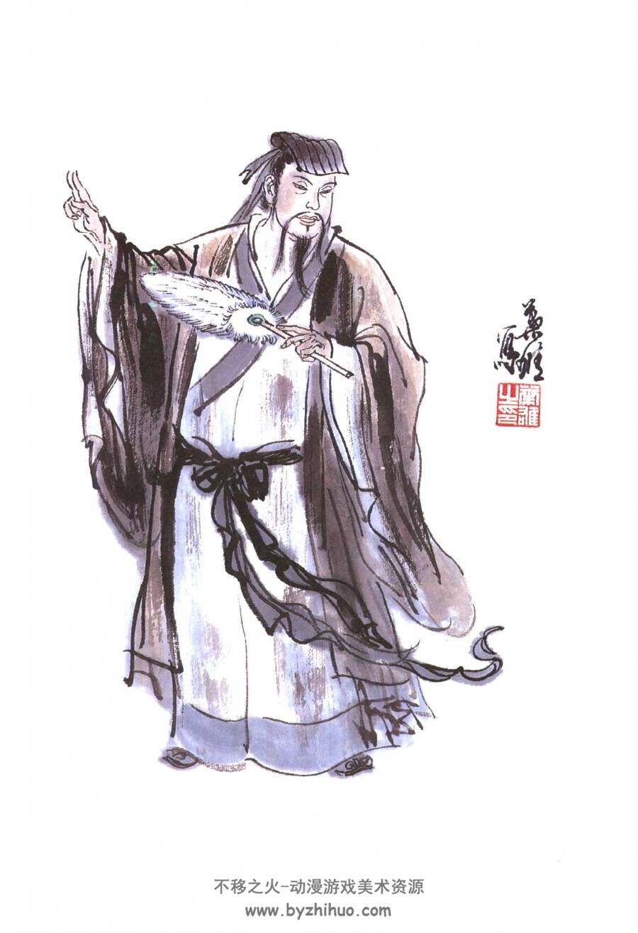 水浒一百零八将 彩绘图 叶雄绘 jpg格式 百度网盘/阿里云盘下载 108P
