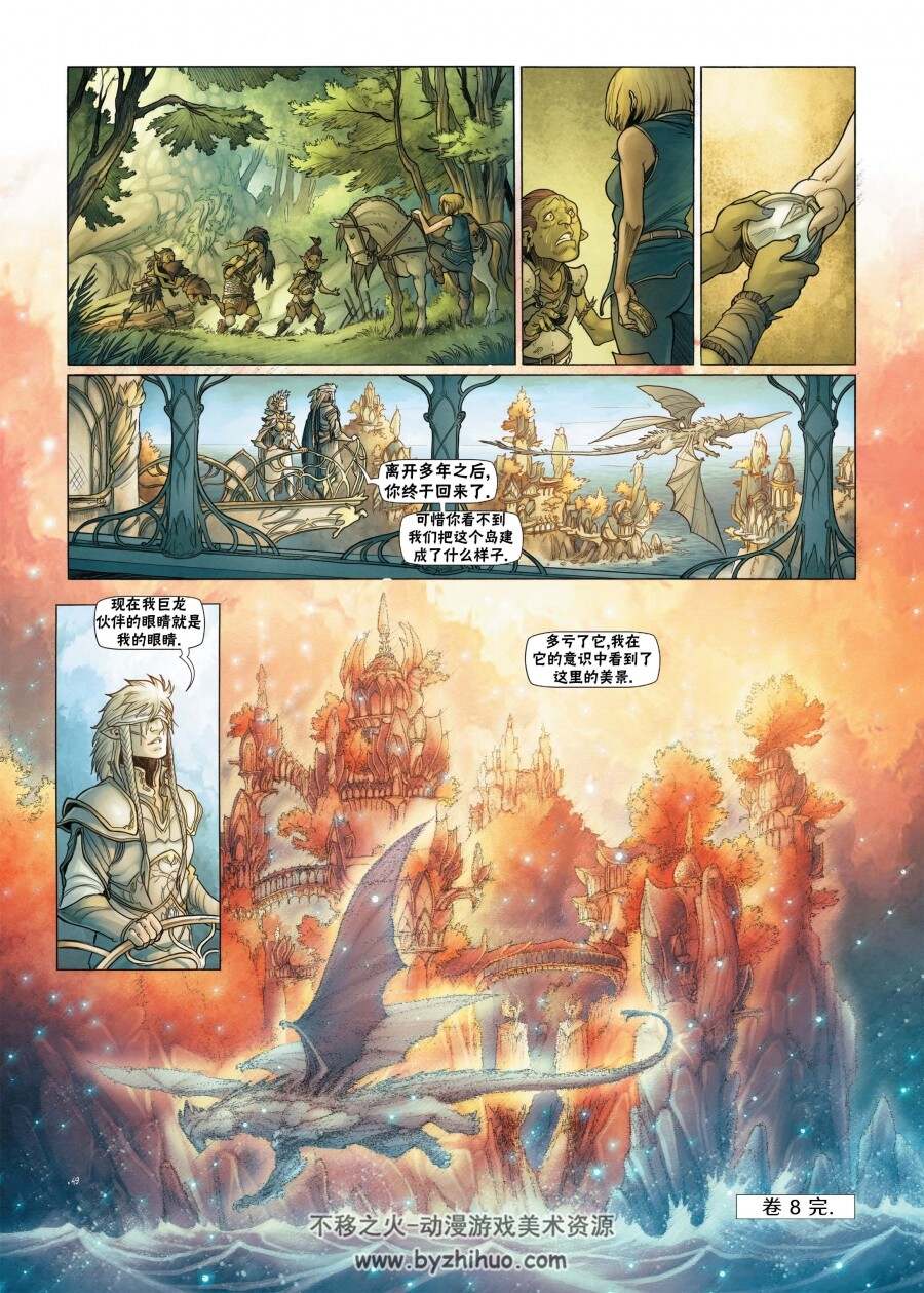 精灵氏族6-8册 中文版 史诗级漫画更新 百度网盘