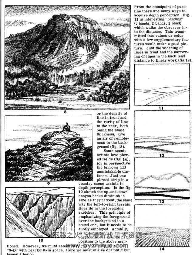 风景素描绘画技巧 海景和陆景 美术手绘教程 pdf 百度网盘
