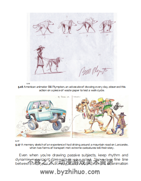 Sketching for Animation 动画素描教程 英文版动画案例 pdf  百度网盘下载