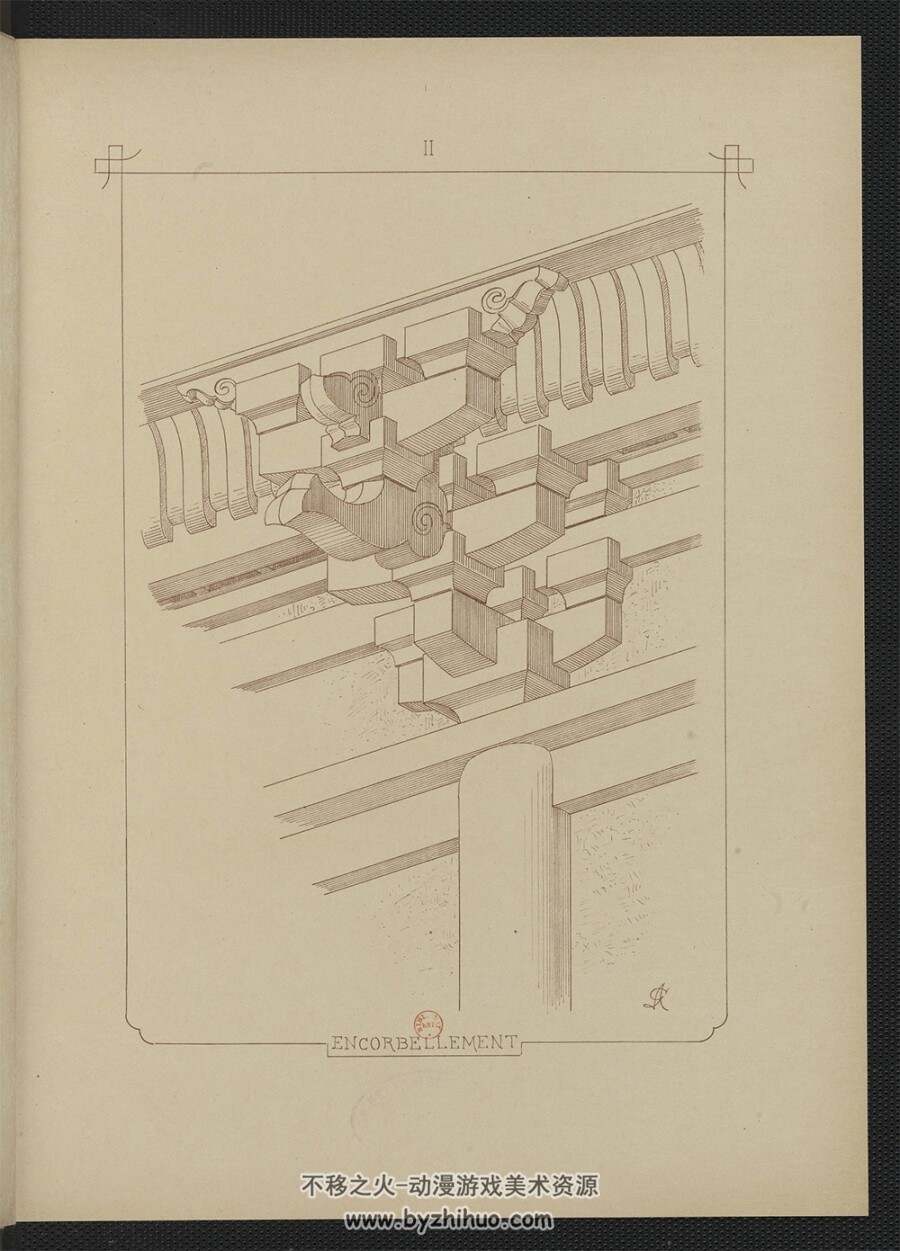 日本建筑装饰图.56P.1889年 PDF格式 百度网盘/阿里云盘下载