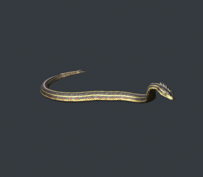 动物怪物蛇型 3D模型带动画 百度网盘下载
