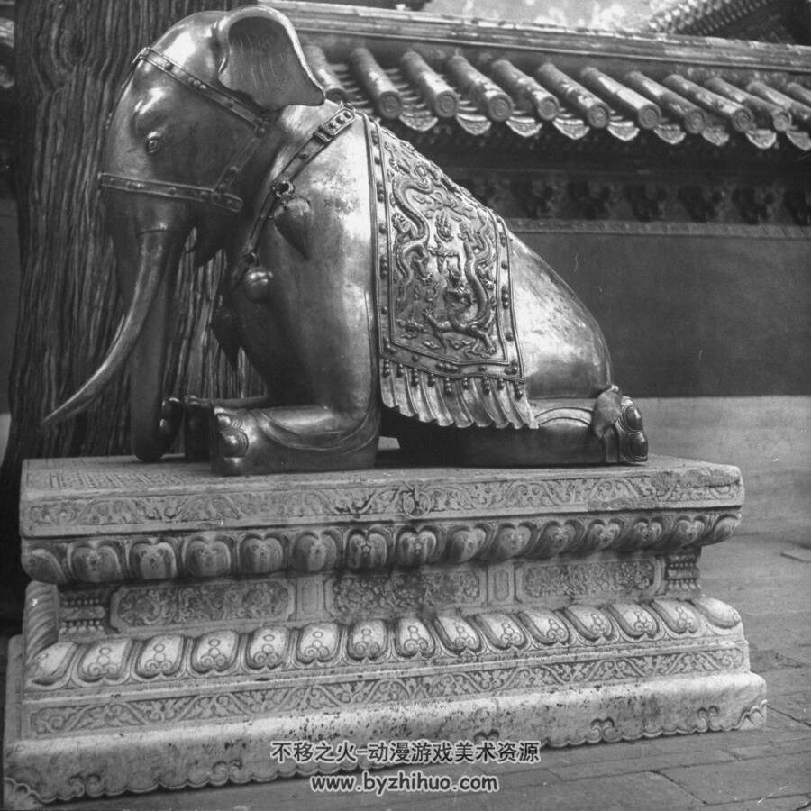 凯瑟尔的中国摄影集.By Dmitri Kessel.美国生活杂志.约1940s至1956年.带英文书签