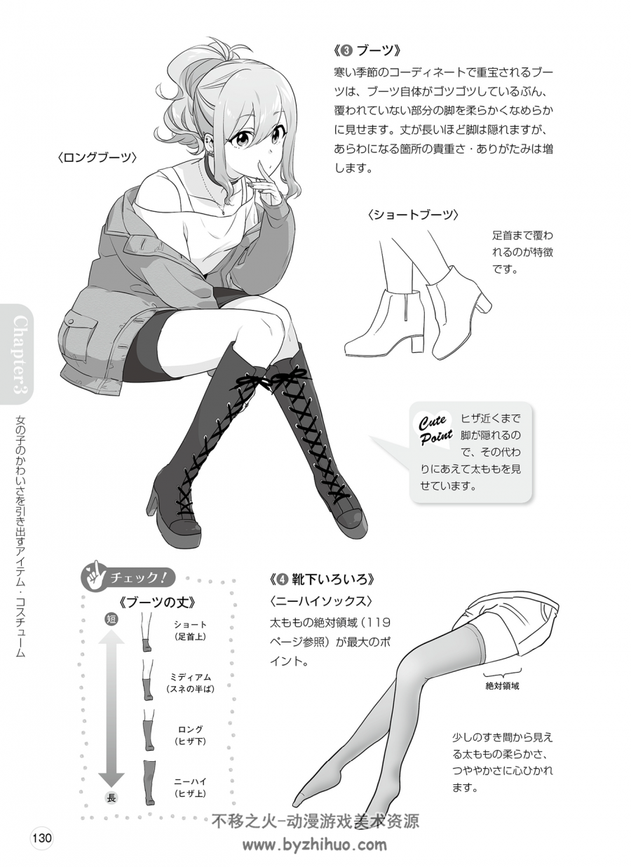 可爱女孩的画法 电子书 日文版 百度网盘下载 169P