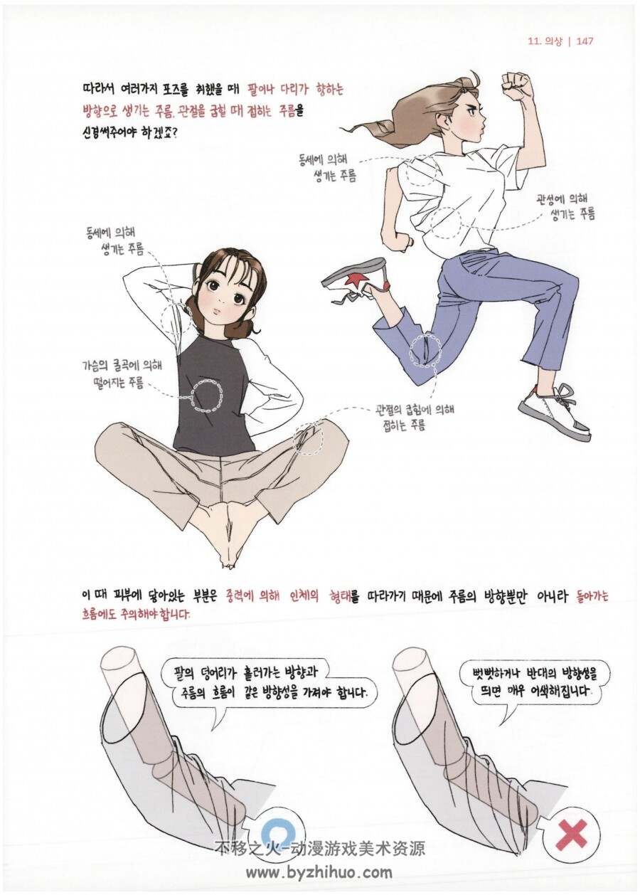 动漫女生角色的画法 电子书 韩文版 百度网盘下载 206P