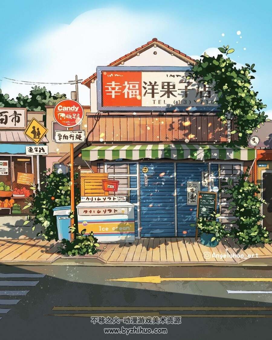 街边小屋 插画师 Angela H 图片+视频 作品欣赏 347P