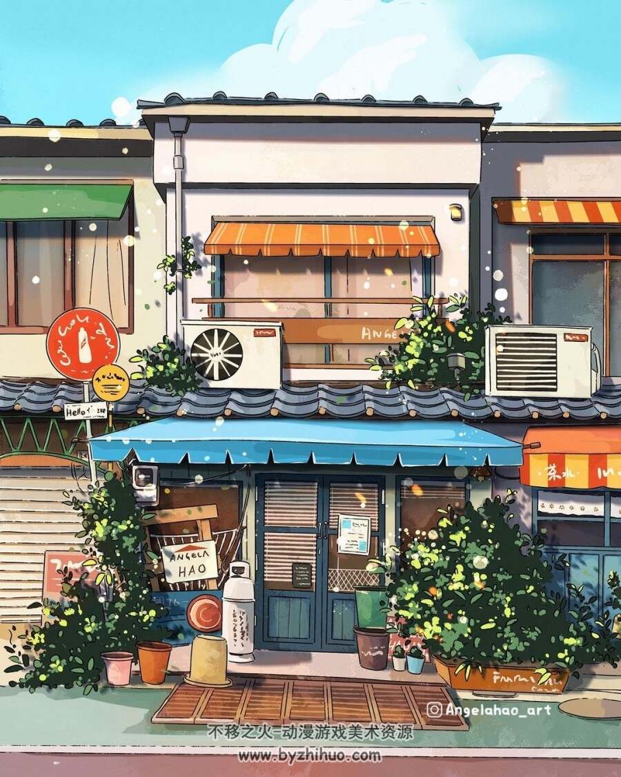 街边小屋 插画师 Angela H 图片+视频 作品欣赏 347P