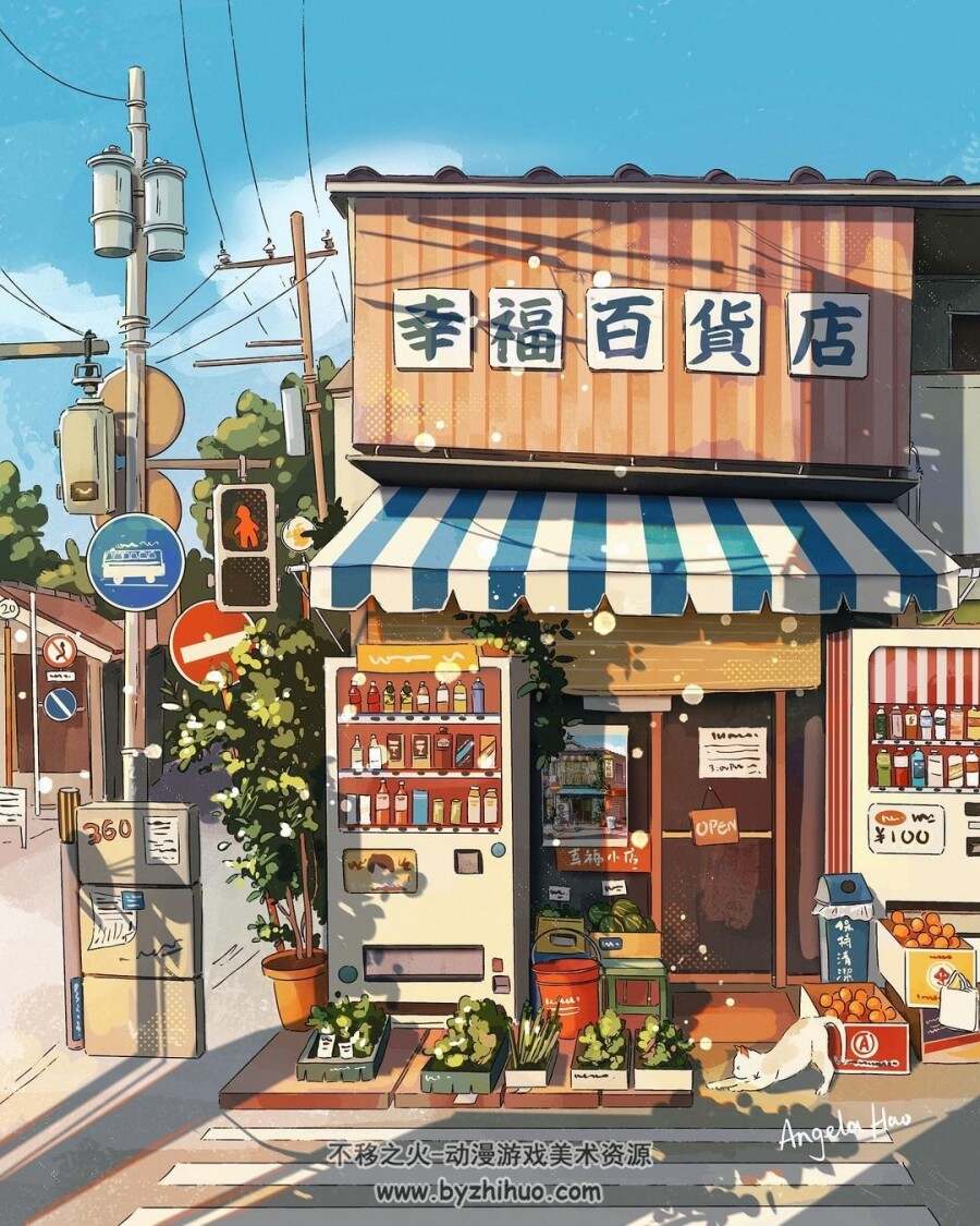 街边小屋 插画师 Angela H 图片+视频 作品欣赏 347P