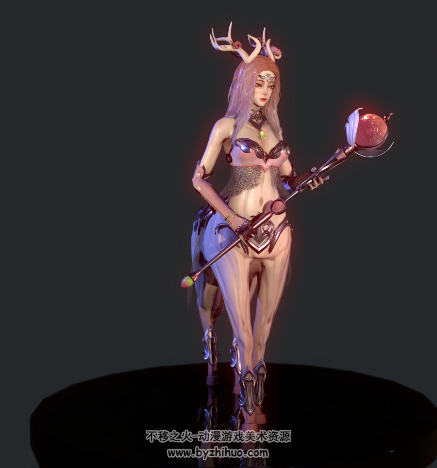 鹿儿少女 3D模型 百度网盘下载