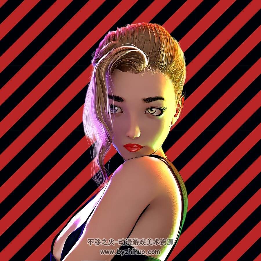 宫格女涂鸦-1