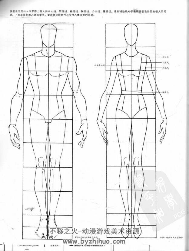 服装设计图人体动态与着装表现技法 PDF 完全绘本 百度盘 123P 25M