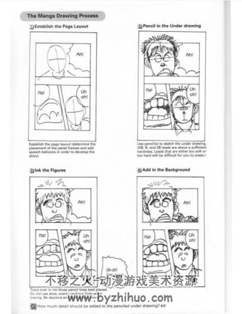 如何画漫画 笔和线条技巧 How to draw manga  Pen & tone techniques PDF
