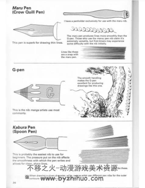 如何画漫画 笔和线条技巧 How to draw manga  Pen & tone techniques PDF