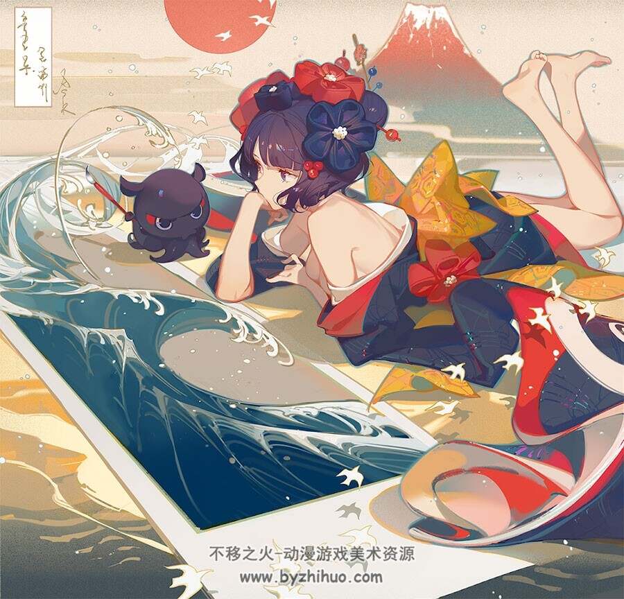 Pixiv 国人画师ASK 插画壁纸图包分享 百度网盘下载