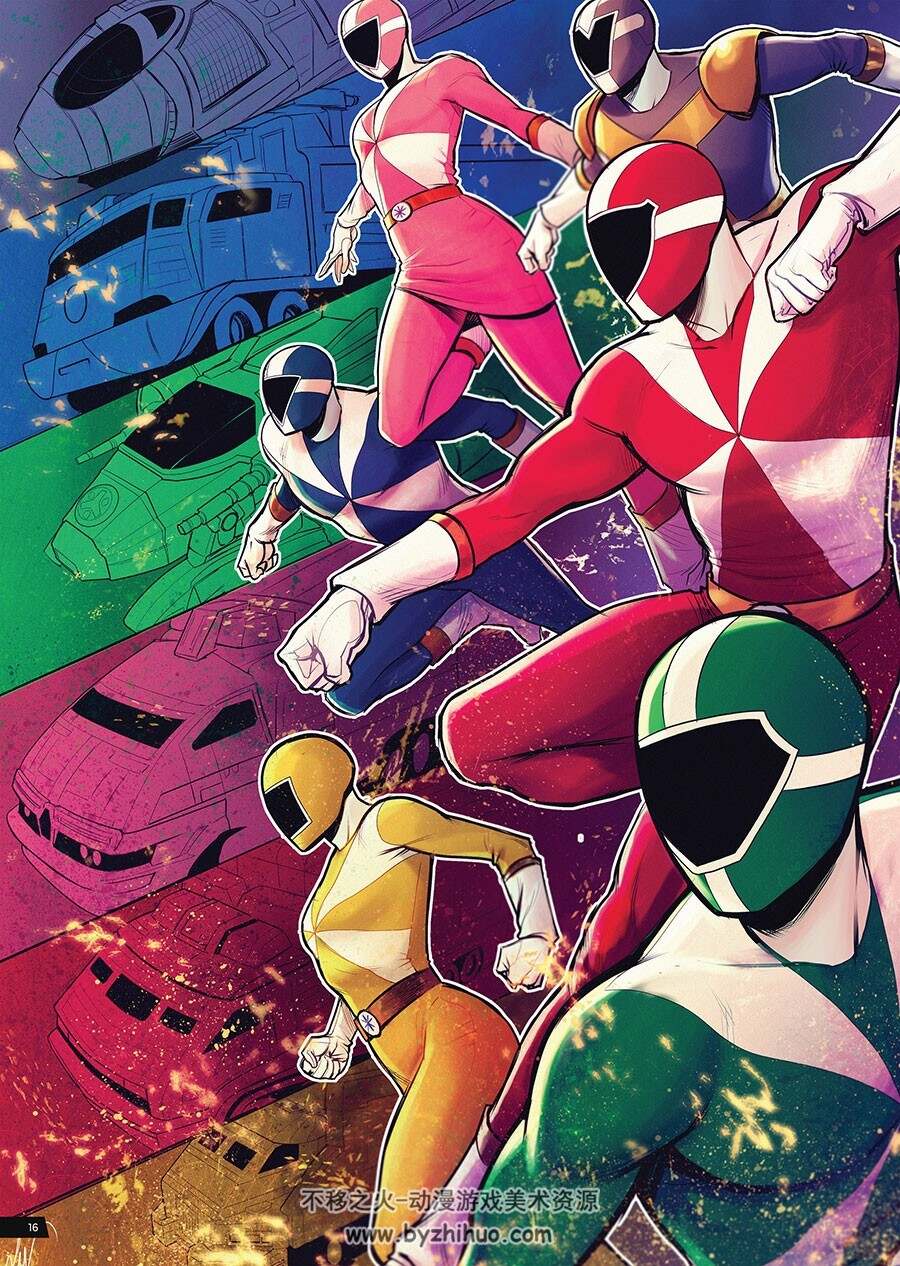 Saban's Power Rangers Artist Tribute 画集 102P 百度网盘下载