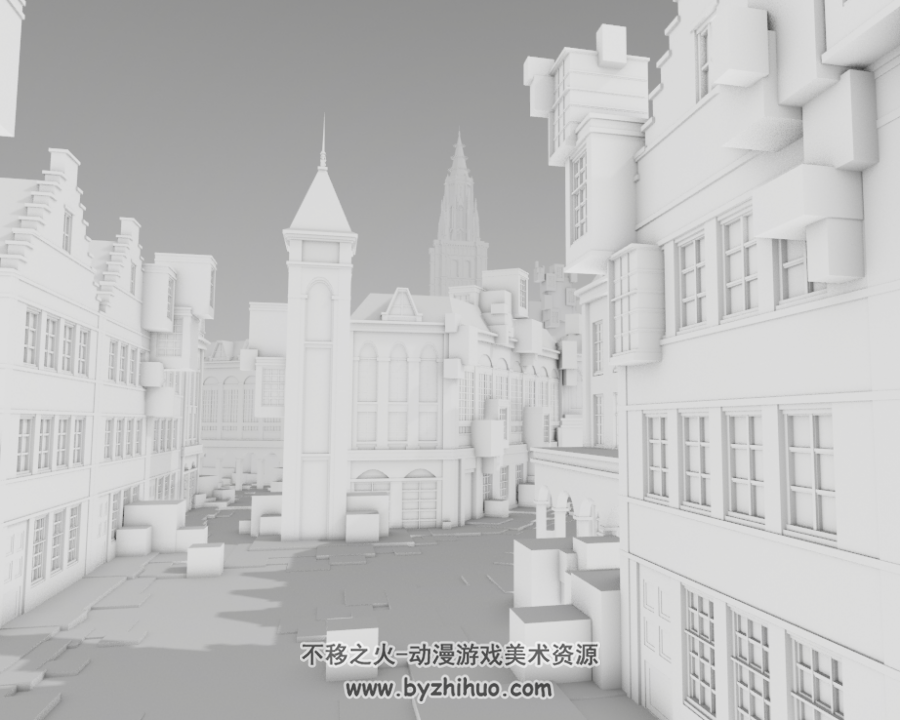 尼尔复制街道地景模型Blender 百度网盘下载