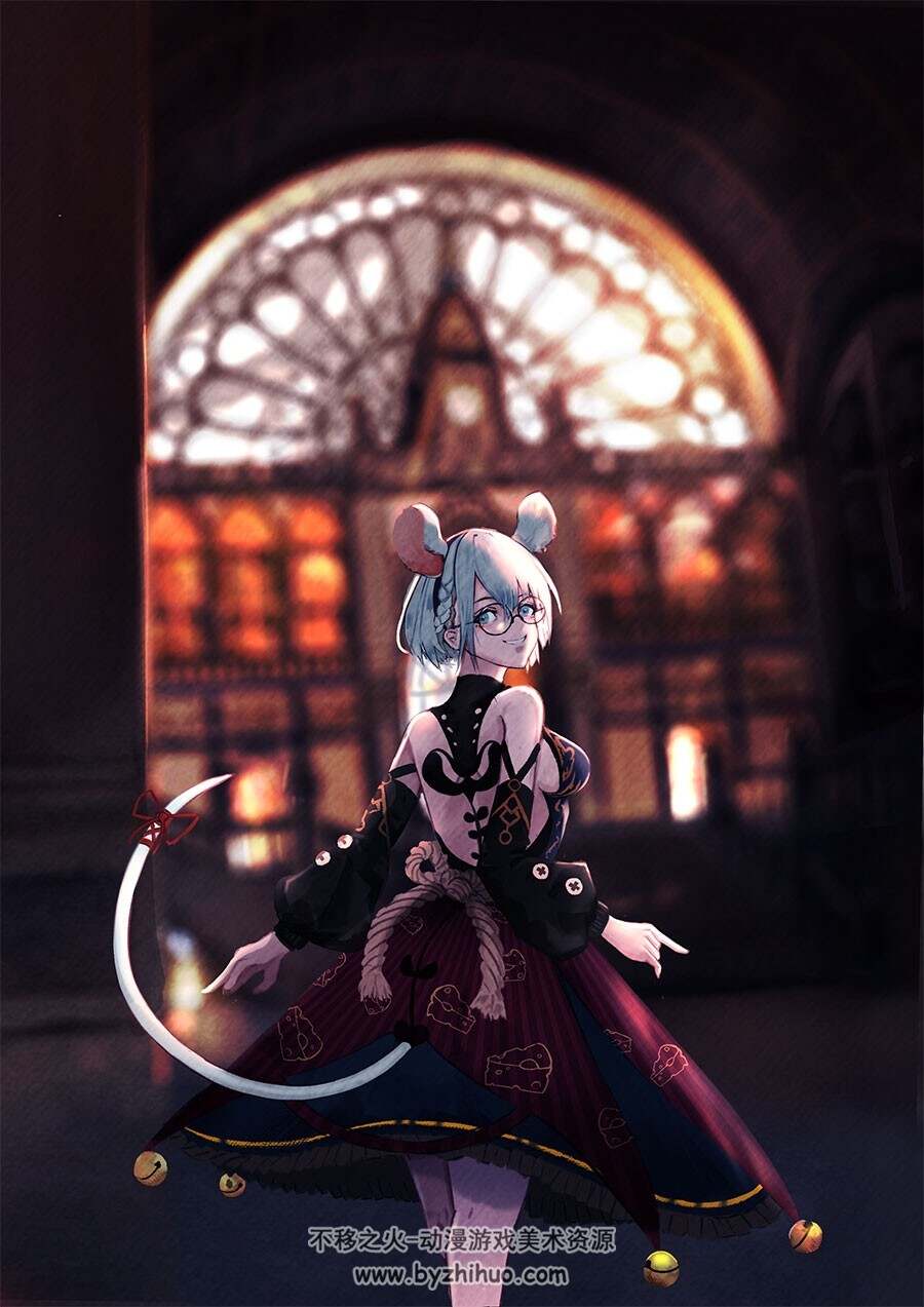 PIXIV 画师Ema 笑脸弯弯的女孩纸 插画作品 百度网盘下载