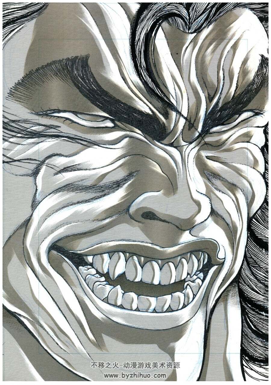 刃牙画集THE ARTWORK OF BAKI.板垣惠介.201P.833M.jpg格式.百度网盘 