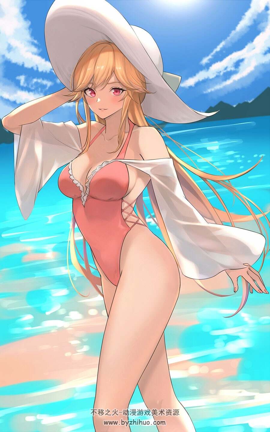 P站画师 れんず 热夏中二次元纸片人 插画图片 百度网盘下载