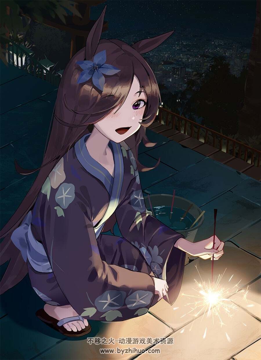 PIXIV 画师kawa 性格开朗的女孩纸 插画作品 百度网盘下载