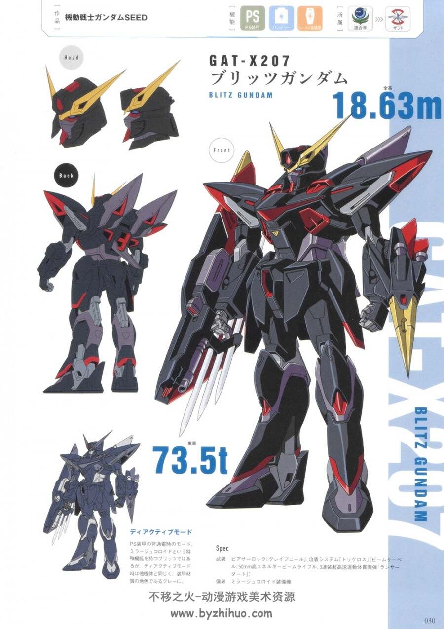 机动战士GREAT MECHANICS 联合军高达和GAT系列及奥布机体book.137P.jpg.百度阿里盘