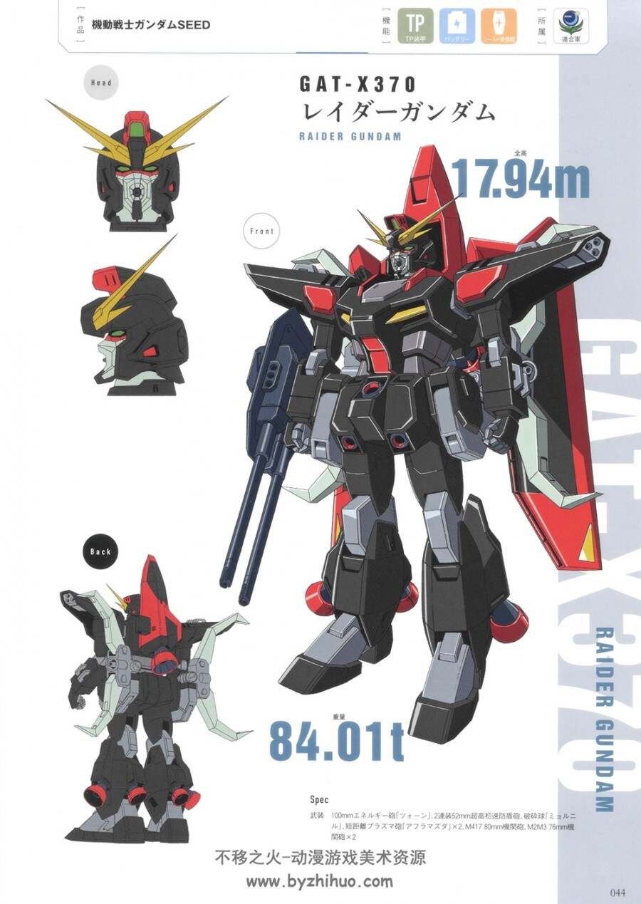 机动战士GREAT MECHANICS 联合军高达和GAT系列及奥布机体book.137P.jpg.百度阿里盘
