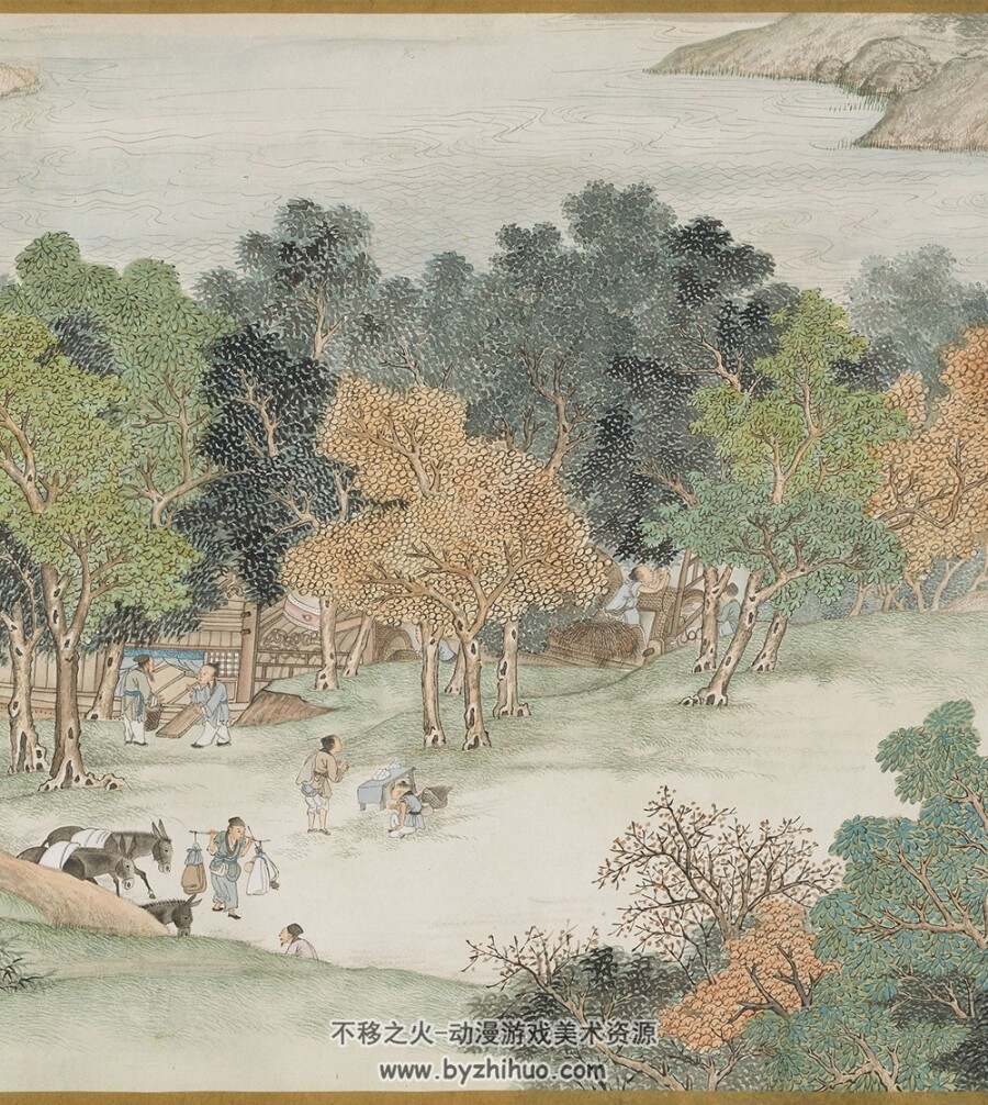 仿宋院本金陵图卷.清.谢遂.绘.纸本青绿设色.jpg/png/pdf.百度网盘/阿里云盘