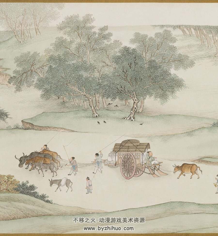 仿宋院本金陵图卷.清.谢遂.绘.纸本青绿设色.jpg/png/pdf.百度网盘/阿里云盘