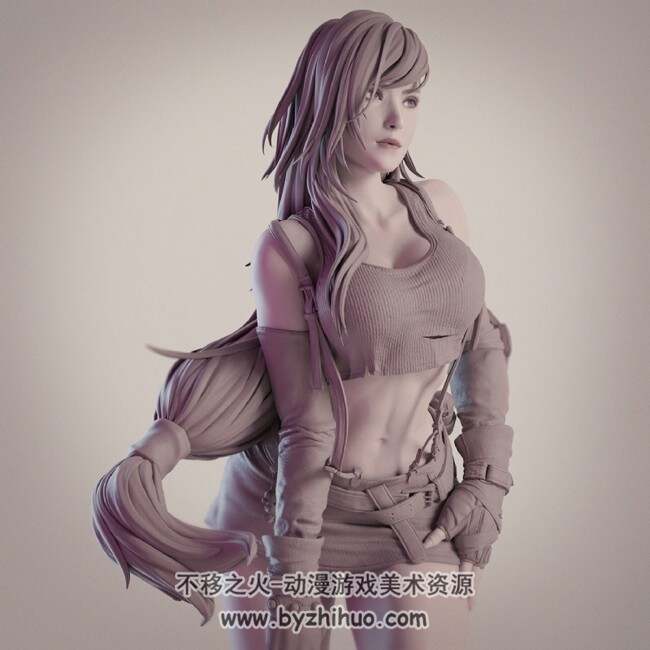 最终幻想 蒂法 高模 3dmax等 百度网盘下载
