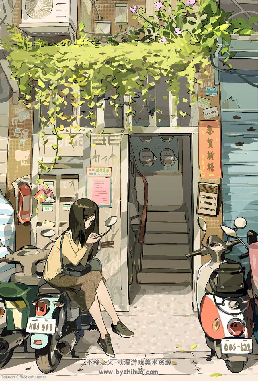 Pixiv 插画师天之火 二次元少女壁纸cg插画图片 百度网盘下载 328P