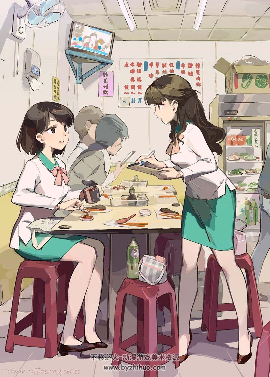 Pixiv 插画师天之火 二次元少女壁纸cg插画图片 百度网盘下载 328P