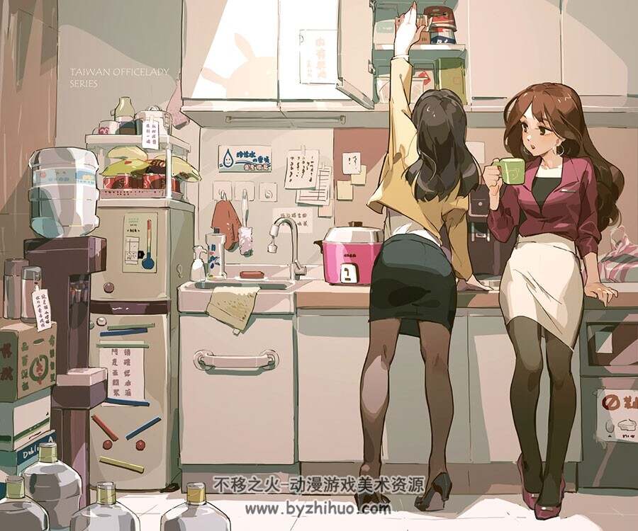 Pixiv 插画师天之火 二次元少女壁纸cg插画图片 百度网盘下载 328P