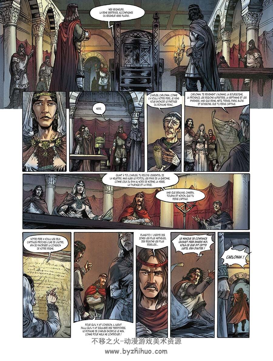 Les Grands Personnages De L'histoire En Bandes Dessinées 第3册 Charlemagne 漫画 百度网盘