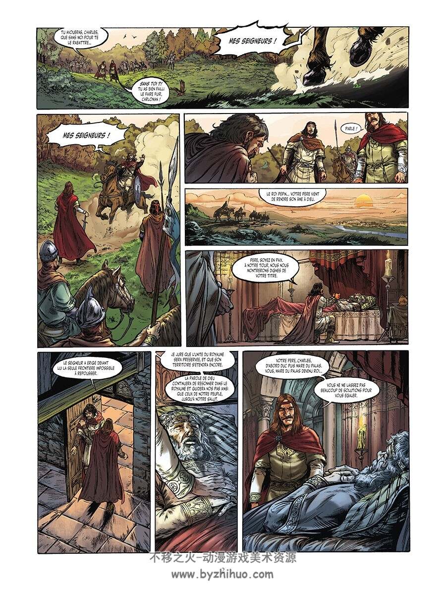 Les Grands Personnages De L'histoire En Bandes Dessinées 第3册 Charlemagne 漫画 百度网盘