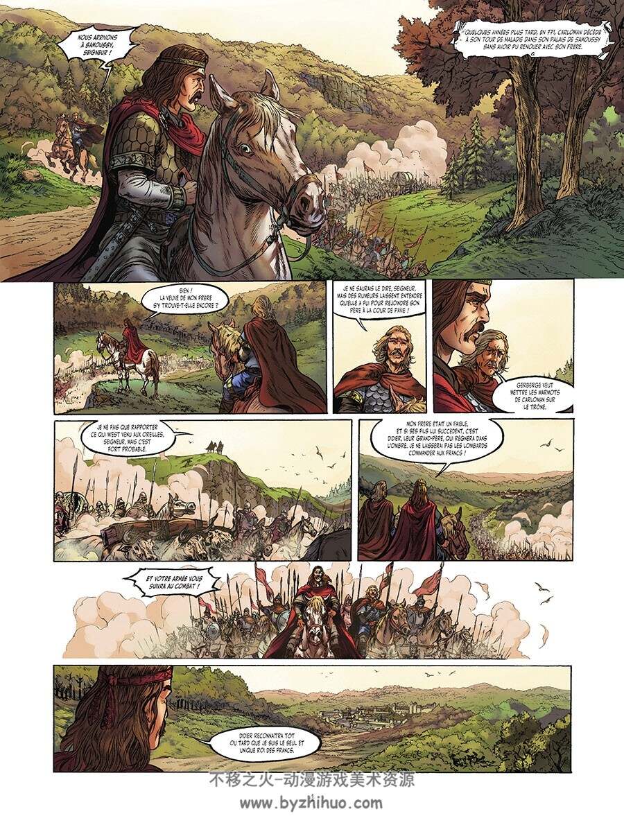Les Grands Personnages De L'histoire En Bandes Dessinées 第3册 Charlemagne 漫画 百度网盘