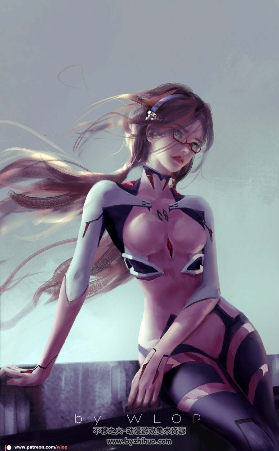 新世纪福音战士EVA 2022真希波&绫波丽插画原图壁纸 百度网盘下载