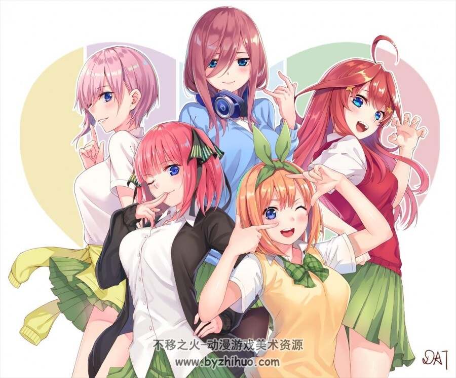 五等分的花嫁  插画原画图集 百度网盘下载 323P