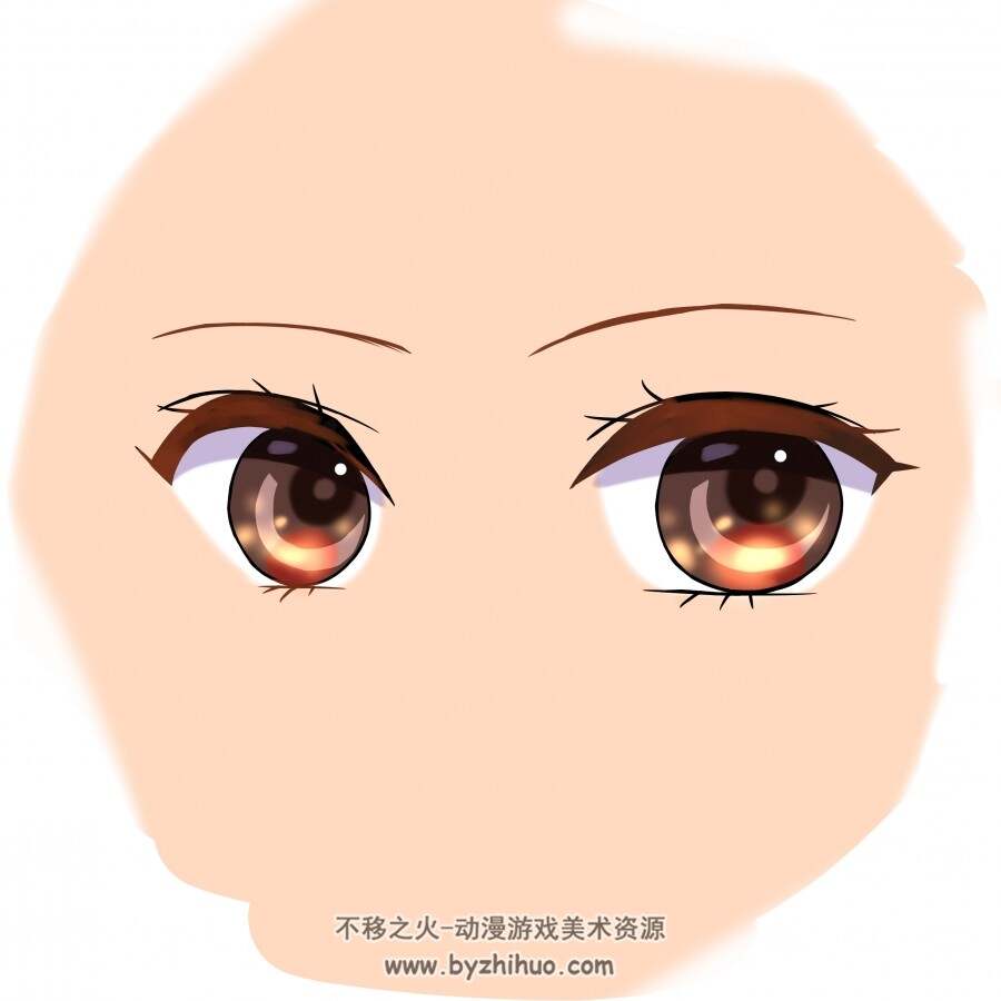 练习画二次元人物的眼睛
