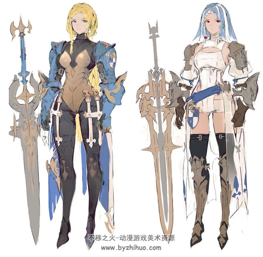 twitter画师 ONACIA 二次元角色原画插画作品图包 百度网盘下载