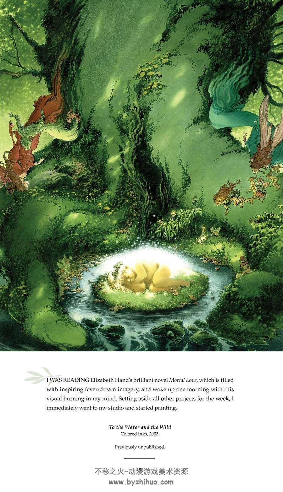 画下月亮 艺术画册 Drawing Down the Moon - The Art of Charles Vess.215P.348M.jpg.百度阿里