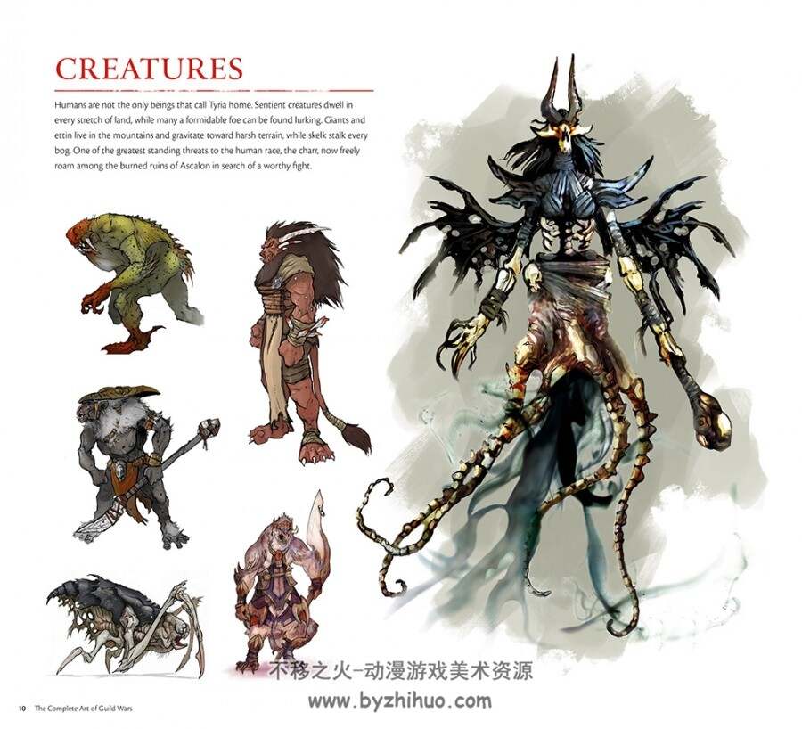 激战设定画集The Complete Art of Guild Wars-ArenaNet 20th Anniversary Edition.182P.504M