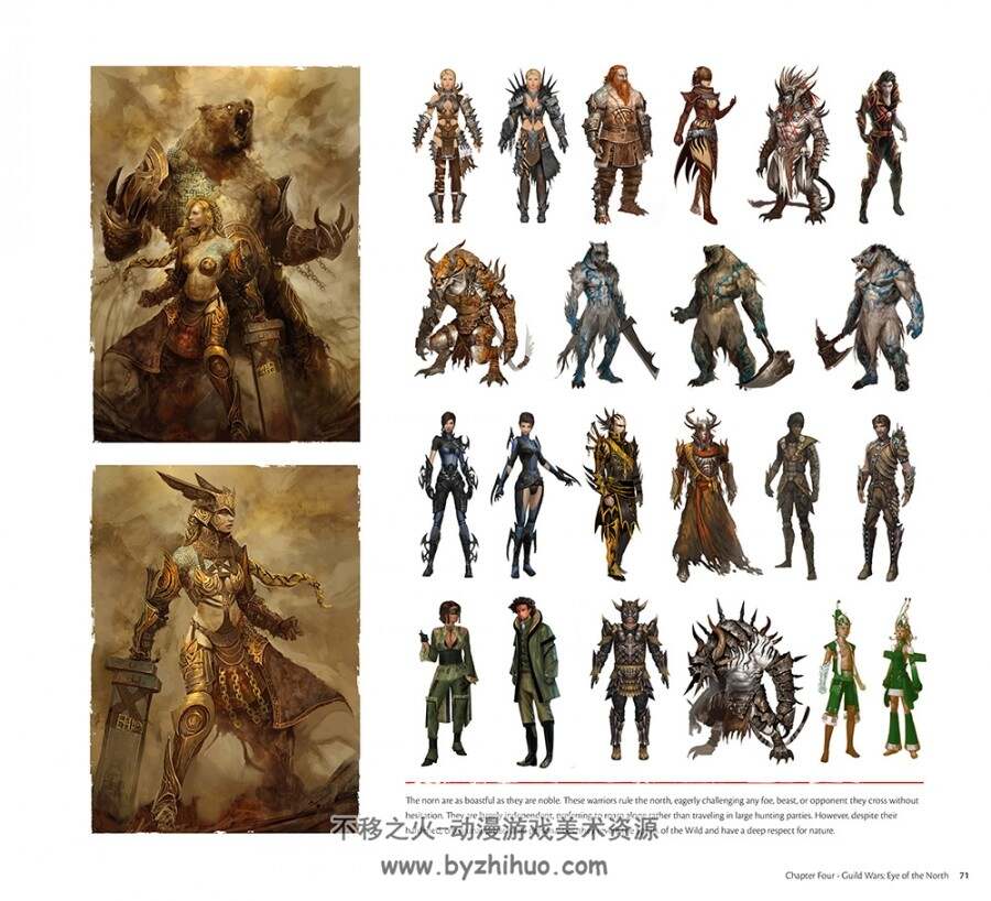 激战设定画集The Complete Art of Guild Wars-ArenaNet 20th Anniversary Edition.182P.504M
