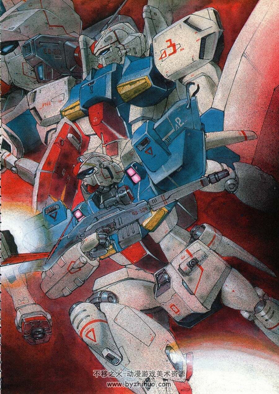 机动战士高达画集2册.近藤和久.Gundam Crossover Notebook.268P.1.48G.jpg.百度/阿里盘