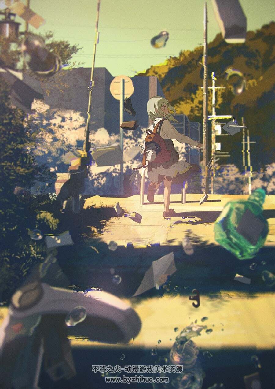 插画师Yukimachi_Yukinocity CG场景壁纸图片 百度网盘下载