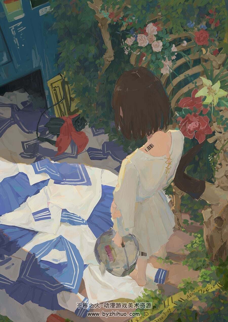 P站插画师 XilmO@夕末 精致插画CG绘画图包 百度网盘下载 189P