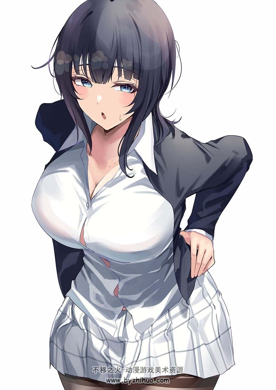 PIXIV画师 なまず 二次元少女插画美图 百度网盘下载 380P