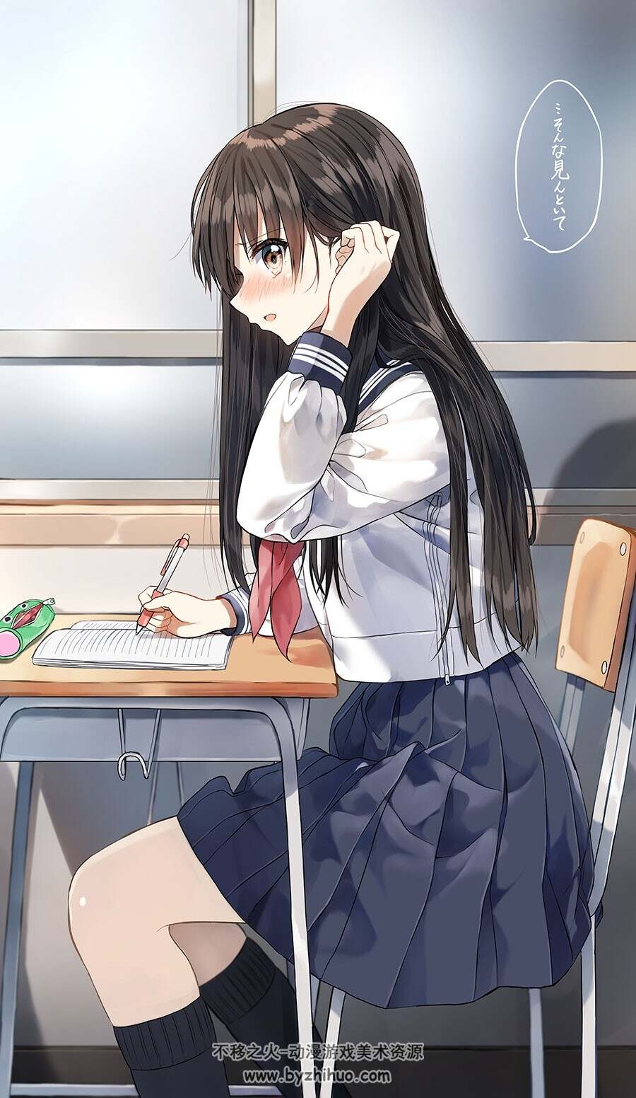 Pixiv画师 ぺんたごん 日系少女插画壁纸图包 百度网盘下载 469P
