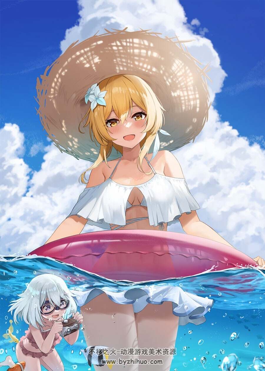 插画师Ayul 可爱少女插画壁纸图包 百度网盘下载 122P